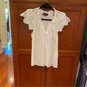 Hale Bob Ruffle Sleeve Blouse, XS NWT